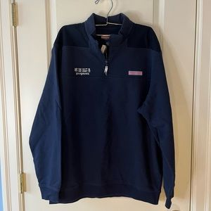 Navy Vineyard Vines Quarter Zip with Georgetown Coordinates